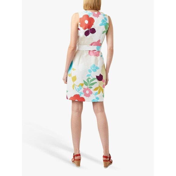 NWT Hobbs Daria Floral Linen Dress SIze US 4 - Picture 2 of 12